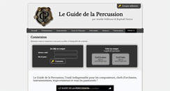 Desktop Screenshot of le-guide-de-la-percussion.com